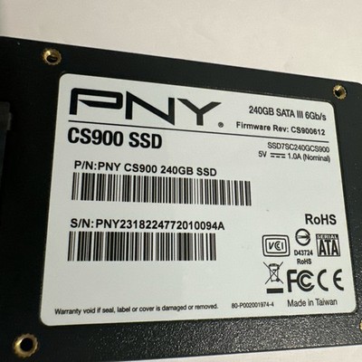 PNY CS900 SSD7CS900240RB 240 GB SATA III 2.5 in Solid State Drive