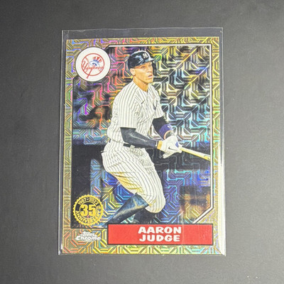 2022 Topps Series 1 1987 Topps Chrome Silver Pack Mojo Aaron Judge #T87C-37