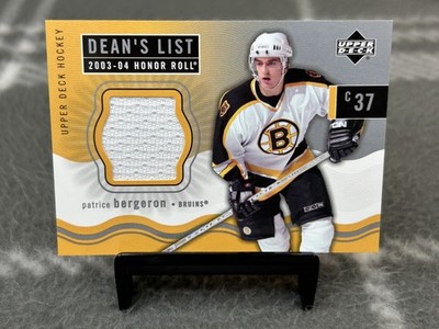 Patrice Bergeron RC 2003-04 Upper Deck Honor Roll Dean's List #180 Rookie Patch 