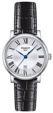 Tissot Carson Lady Silver Dial Black Leather Women - T122.210.16.033.00