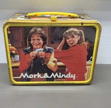 Vintage  Mork And Mindy Metal Lunch Box --HAS RUST
