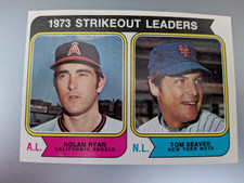1974 Topps 73 Strikeout Leaders Ryan Seaver 1974 Topps 73 Strikeout Leaders Ryan Seaver