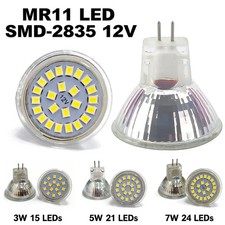 MR11 led bulb 12v AC DC replace halogen gu4 COB Spotlight Warm Cold White Light