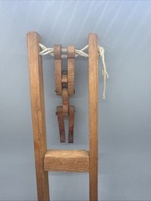 Vintage Wooden Squeeze Pop Swinging Toy