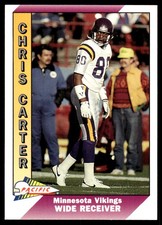 Cris Carter 1991 Pacific #286 Vikings NFL READ FREE SHIPPING AutographDen