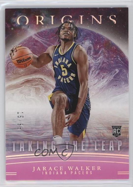2023 Panini Origins Taking the Leap Pink 15/99 Jarace Walker #21 Rookie RC uk2