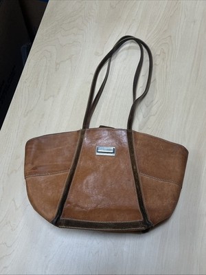 Claudia : Leather Made In Italy Handbag, Daisy design