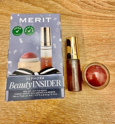 Sephora Birthday MERIT Flush Balm Mini & Great Skin Instant Glow Serum Mini, NIB