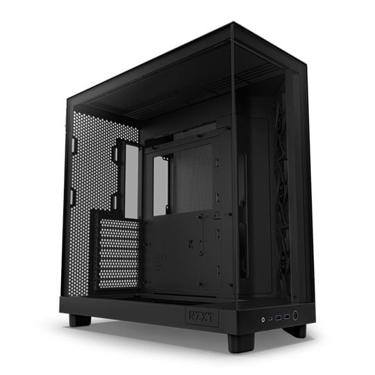 NZXT H6 Flow Mid Tower Case Black ATX M-ATX M-ITX - Image 4