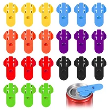 21 PCS Manual Soda Can Opener, Easy Tab Opener and Drink Protector, Colorful ...