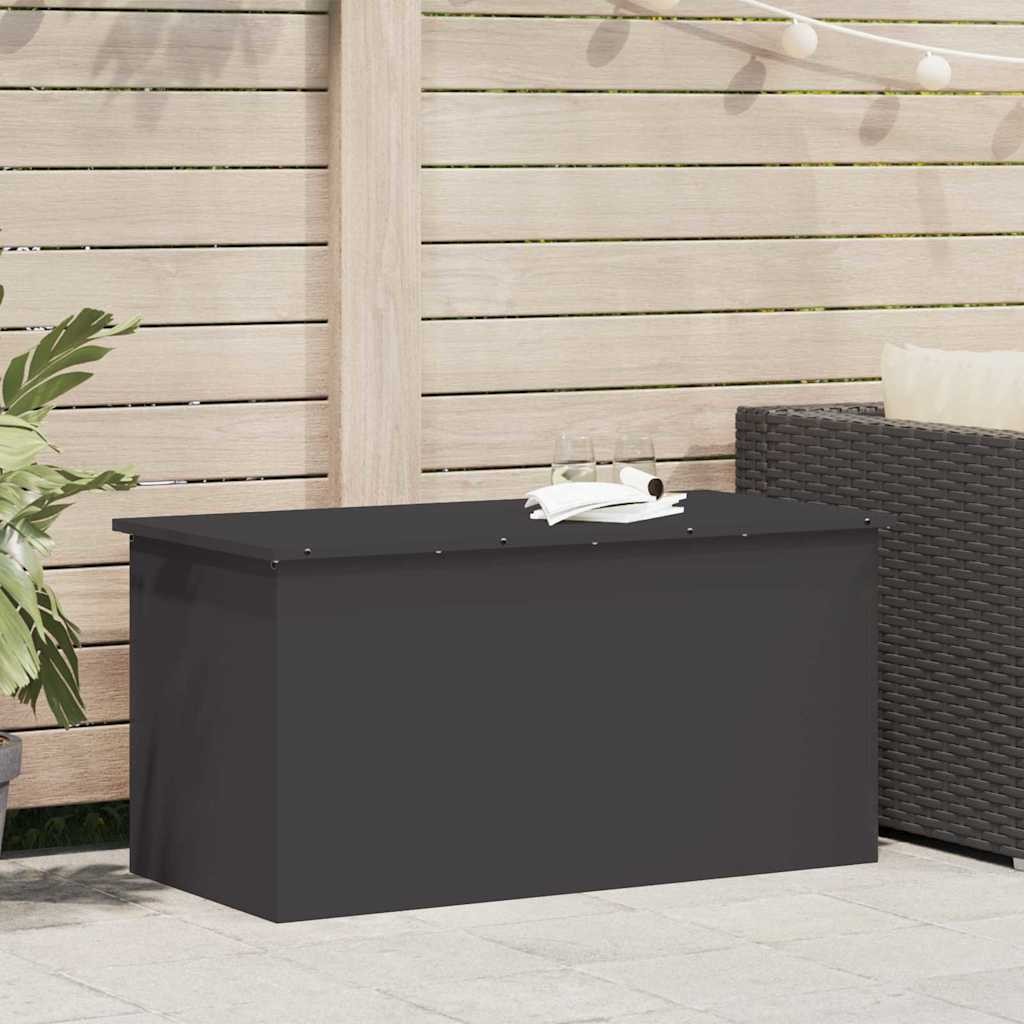 Box Esterno Salvaspazio Nero Acciaio 100x50x50 cm - Scatola Storage