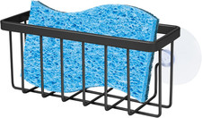 Sponge Holder for Kitchen Sink Suction,Dish Sponge Holder-Black Kitchen Sink C