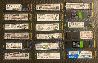 256GB M.2 NVMe SSD DRIVES LOT OF 18