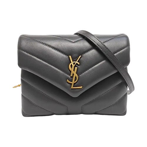 Yves Saint Laurent Crossbody bags Leather Grey Free Shipping | Duties Paid