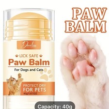 Dog Cat Paw Balm Lick Safe 40g Dry Cracked Paw Nose Moisturizer Pet Care
