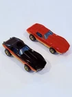 Vintage 1982 & 1983 Hot Wheels The Hot Ones Corvette Stingrays Lot Of 2 Loose