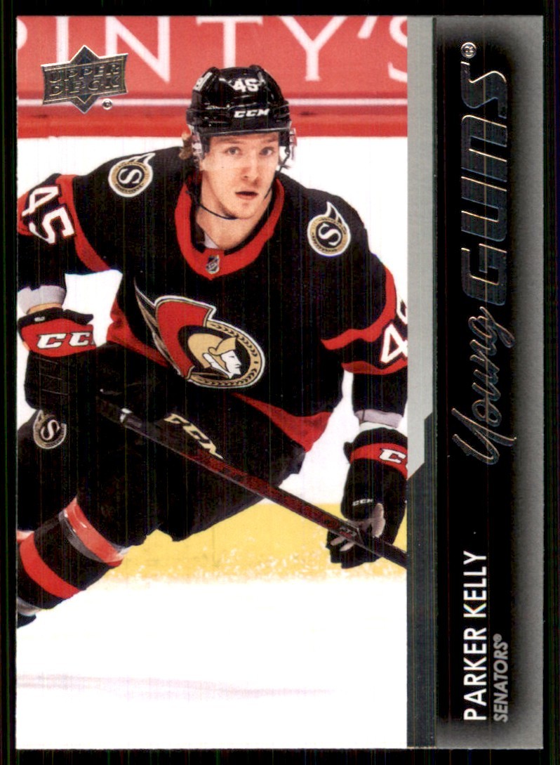2021-22 Upper Deck Young Guns #240 Parker Kelly RC Rookie Senators