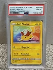 ASH'S PIKACHU PROMO-I CHOOSE YOU! POKEMON SM BLACK STAR PROMO 2017 SM108 PSA 8