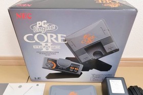 NEC PC Engine Core Grafx II Console PI-TG7 W/Box 2Software PCE Retro Good Used