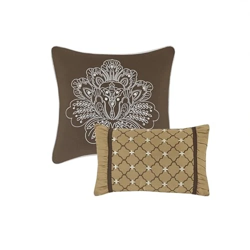  Bellagio Reversible Quilted Bedspread Set, Solid Reverse Summer Breathable,  - Image 3 of 4