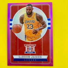 LeBron James 2019-20 Panini Chronicles Hometown Heroes Pink Prizm #561 LA Lakers