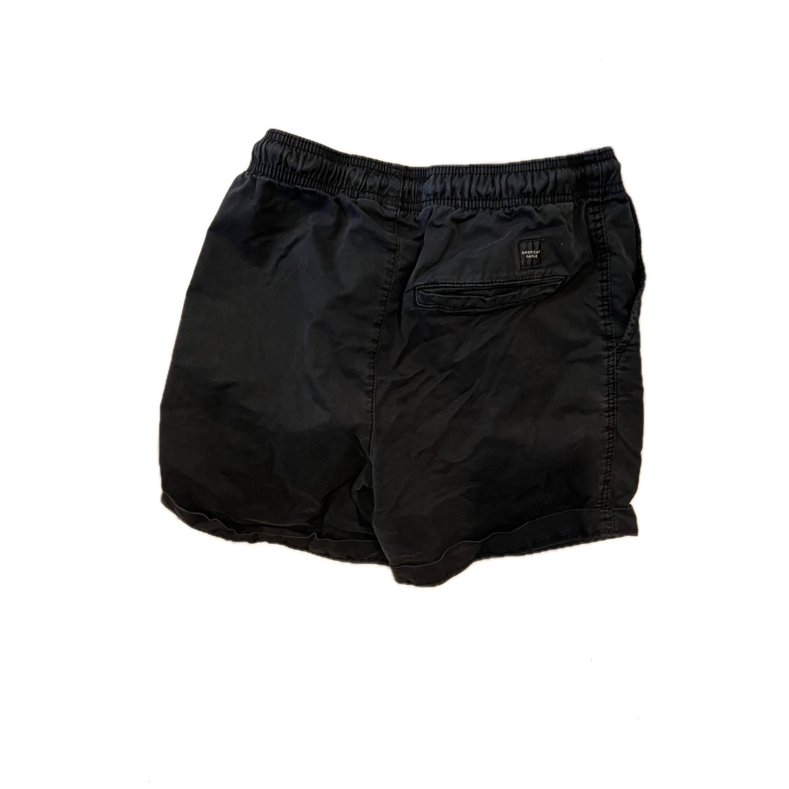 American Eagle Drawstring Black Casual Shorts Men… - image 2