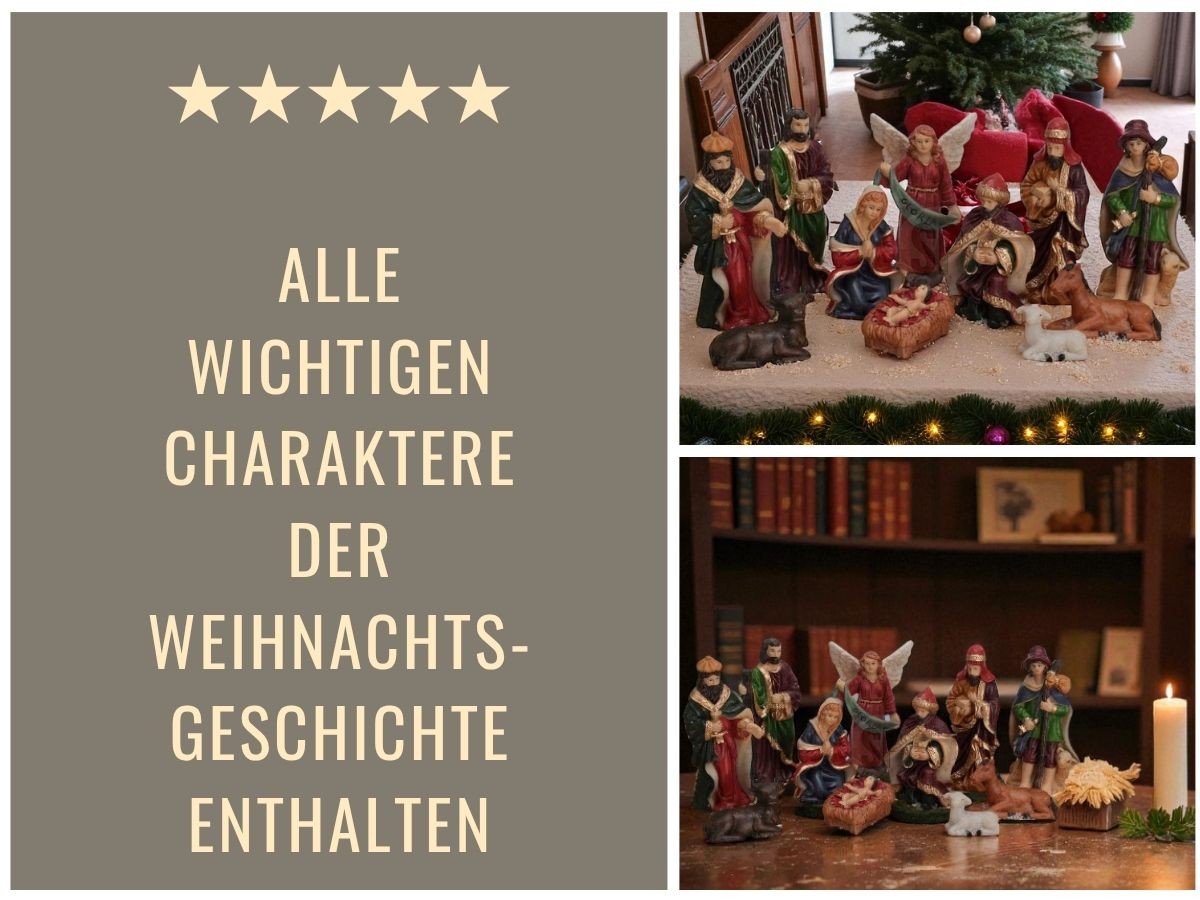 Weihnachtskarte Mit Krippenmotiv – Gold-glitzernde Karte 'Frohe Weihnachten' Mit Weißem Umschlag