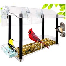Removable Sliding Tray Bird Feeder, Weather-Resistant