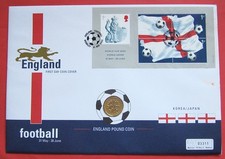 A super QEII 2002 'Korea/Japan' Football World Cup first day &pound;1 coin cover