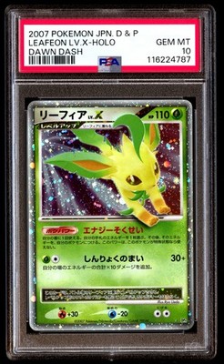 PSA 10 Leafeon Lv.X Holo Pokemon Diamond & Pearl Dawn Dash