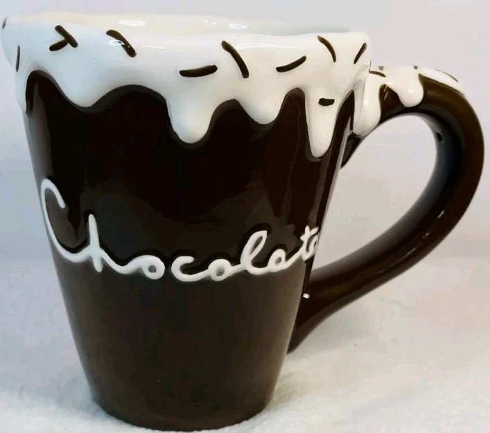 Vintage Hot Cocoa Mug With Whipped Cream & Sprinkles by Nanette Vacher