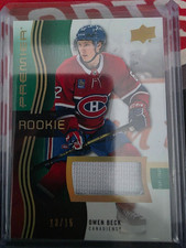23/24 UD PREMIER OWEN BECK RC SP ROOKIE Fight Strap /15  #122