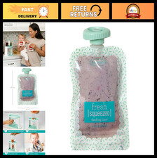 Reusable Baby Food Squeeze Pouches, 3.5 oz, Pack of 25 - BPA-Free, Freezer-Safe,