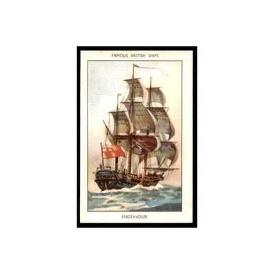 1952 Mills Cigarettes Famous British Ships Endeavour #8