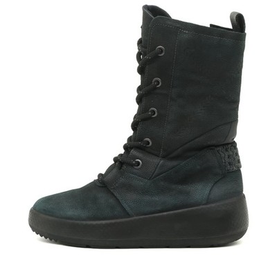 ecco Damen urban winter winterschuhe schwarz leder explorer stiefel EU 37