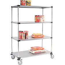 Nexel 72x18x80 Galvanized Shelf Truck 1200 Pound Capacity