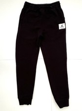 Nike Jordan Youth Sweatpants Black Pockets Drawstring Size XL