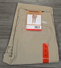 Eddie Bauer Women's Horizon Straight Ankle Pants, Tan, Size 8 - Slimming - NWT