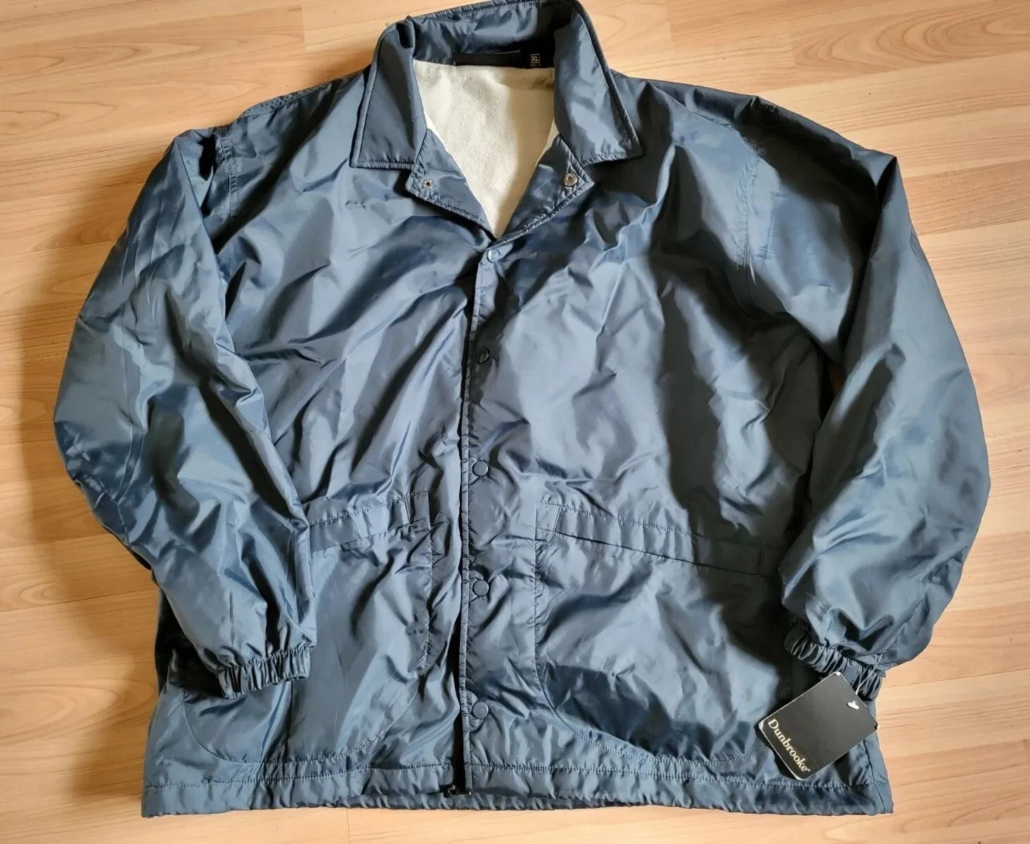 NWT Mens Dunbrooke 1300 Big Leaguer Jacket Windbreaker NAVY FLANEL LINED