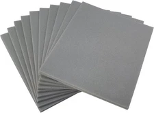 10 PCS 2000 Grit 4.5 x 5.5 Inch Sanding Sponge Set, Wet or 2000 Grit, Gray 