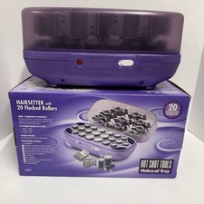 Helen Of Troy Hot Shot Tools Hairsetter 20 Flocked Hot Rollers with original box