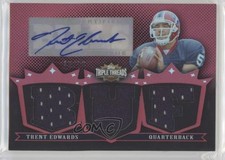 2007 Topps Triple Threads Auto Relics 15/18 Trent Edwards #TTRA13 Auto r7d