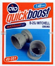 1/48 Quickboost 49051 B-25J Cowlings For HKM