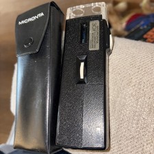 VINTAGE MICRONTA ILLUMINATED 30X POCKET MICROSCOPE - WORKS With Directions