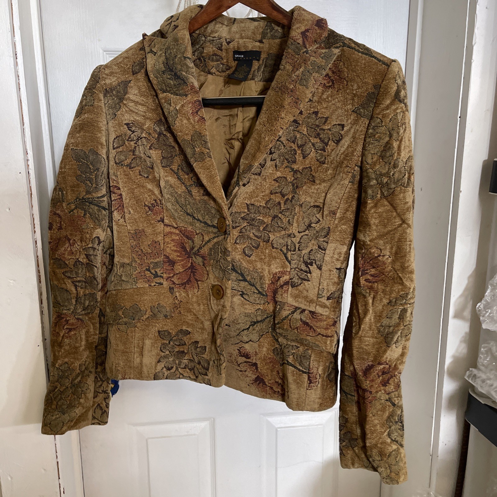 Grace Elements Brocade Blazer - image 1