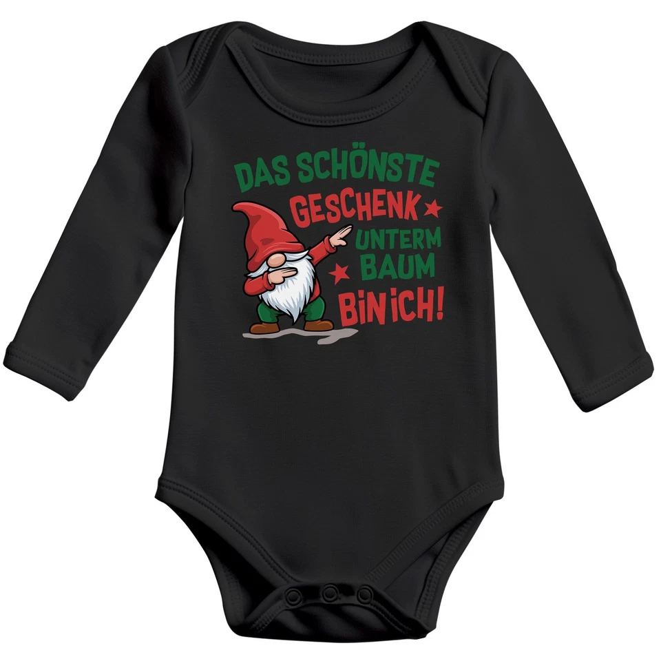 MOONWORKS Baby Body langarm Weihnachten Spruch Das schönste Geschenk Weihnachtsoutfit