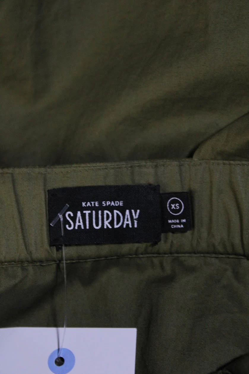 Abito donna Kate Spade Saturday senza maniche scollo quadrato verde taglia XS