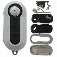 Klapp SchlüSsel GehäUse Funk Fernbedienung FüR Fiat Rohling SIP22 Cover Grau