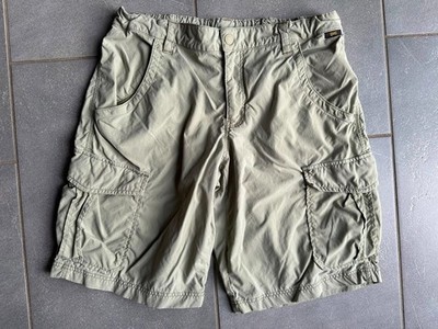 Jack Wolfskin Cargo Shorts khaki Gr. 176 elastischer Bund Outdoor guter Zustand