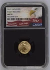 2017 EAGLE G$5 EARLY RELEASES NGC MS 70 (Gold)